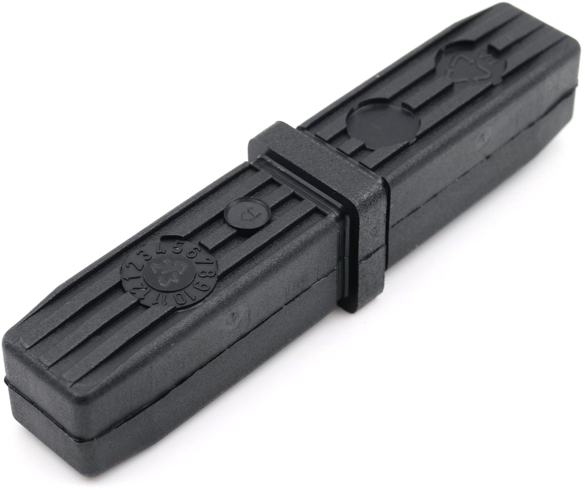 By shayne - Set van 2 2-weg connectoren - Buisverbindingen voor vierkante buizen - Zwart - Geschikt voor 20x20mm - Duurzaam polyamide materiaal - Ide.