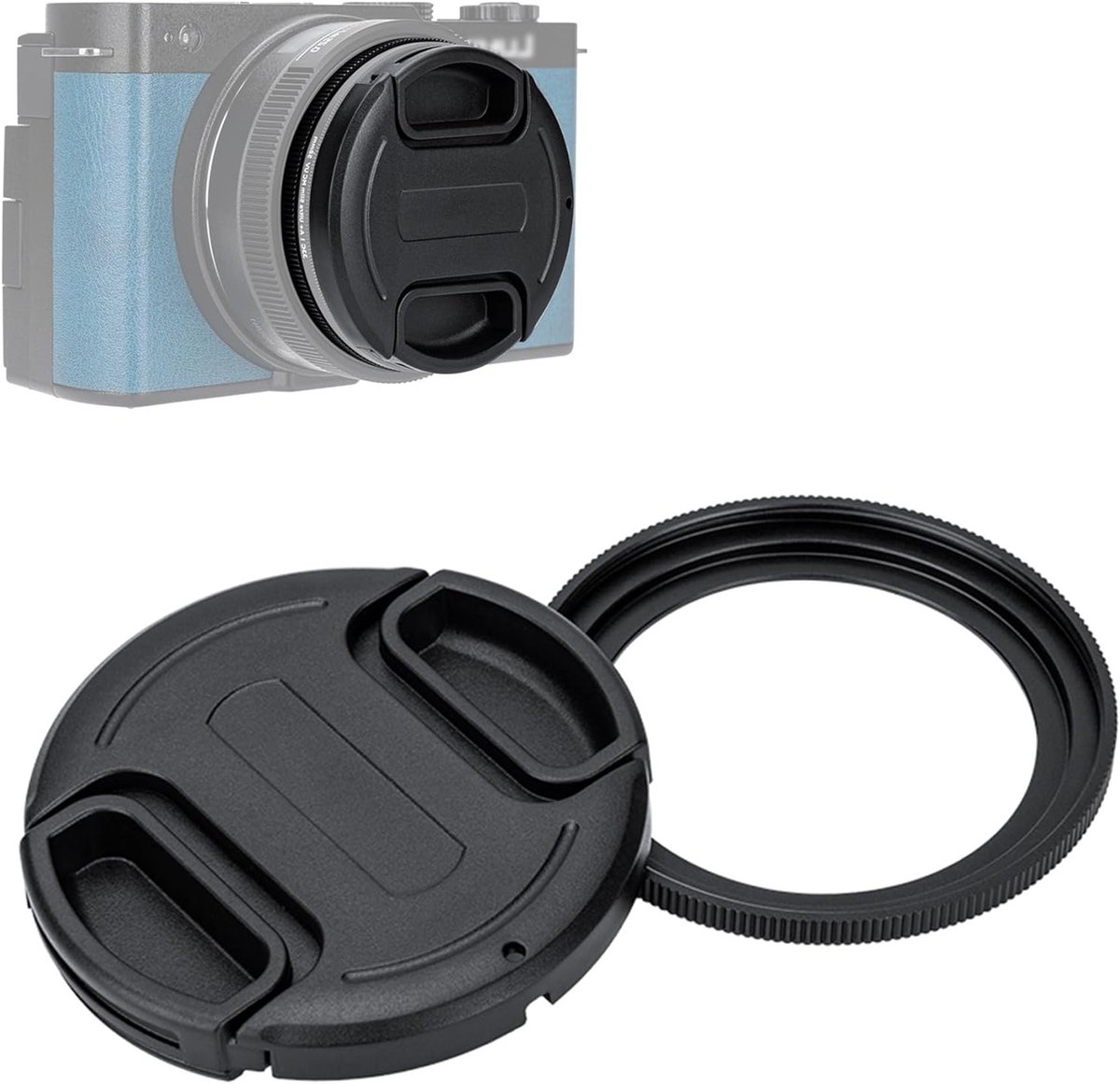 26mm F8 L-mount lens met aluminium adapter en draagbare lensbescherming voor Lumix camera's