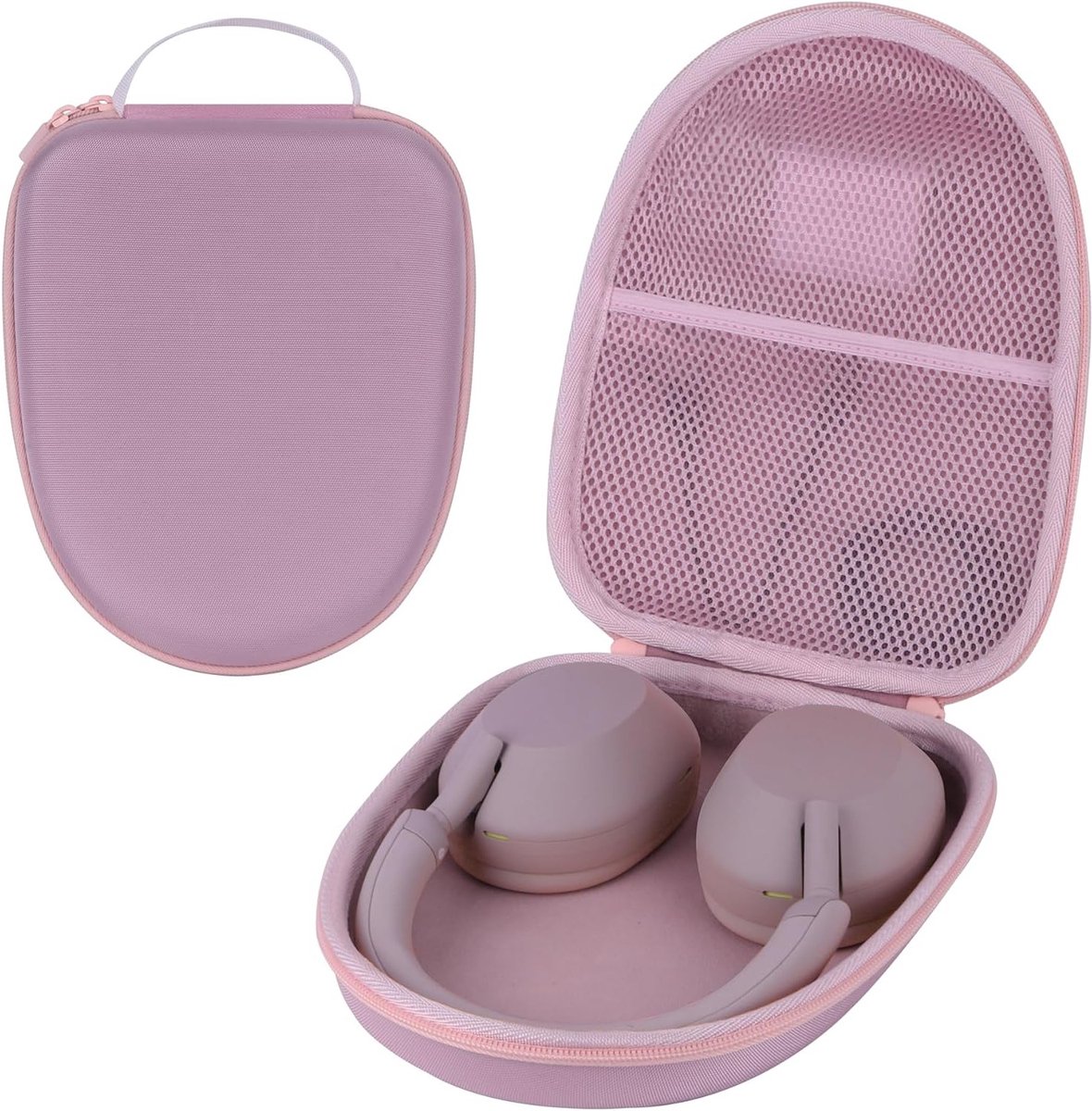 Duurzame Hard Case voor Noise Cancelling Hoofdtelefoons - Bescherming, Opbergruimte en Stijl (Roze)