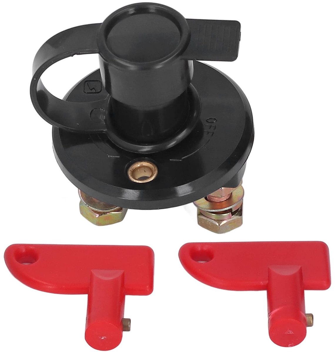 Vlemico - Batterijscheidingsschakelaar - Accu isolator - Veiligheid voor voertuigen - 12V 24V - Geschikt voor auto en boot - Betrouwbare kwaliteit