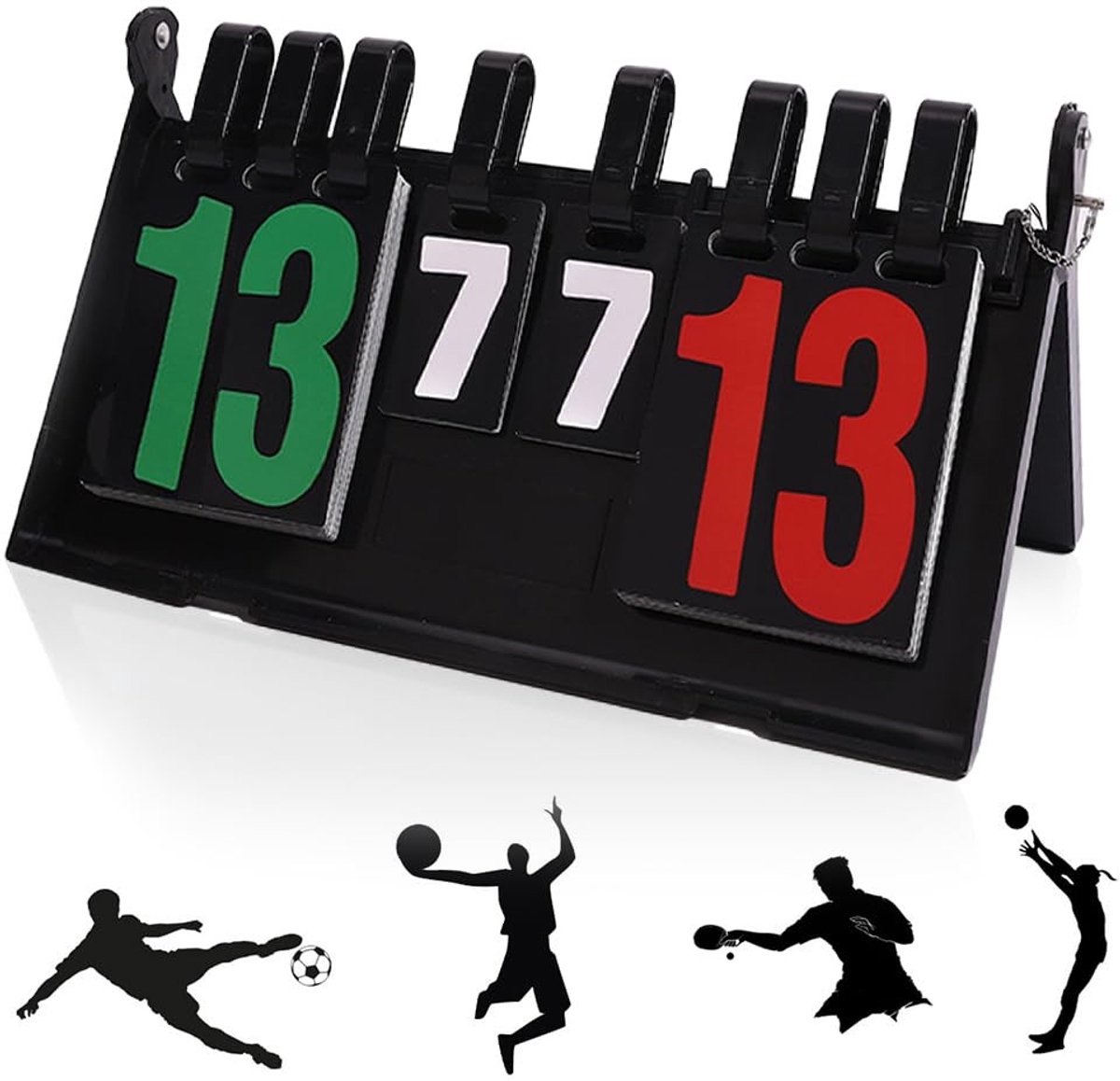 By shayne - Digitaal Scorebord - Voetbal en Basketbal - Multifunctioneel Gebruik - Geschikt voor Sport - Makkelijk Afleesbaar - Compact Formaat