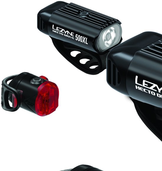 Lezyne Hecto Drive 500XL / KTV Drive Pair - Oplaadbare LED fietslampen - 8 standen - tot 500 Lumen - Accu tot 20 uur - Waterdicht - Zwart — afbeelding 5