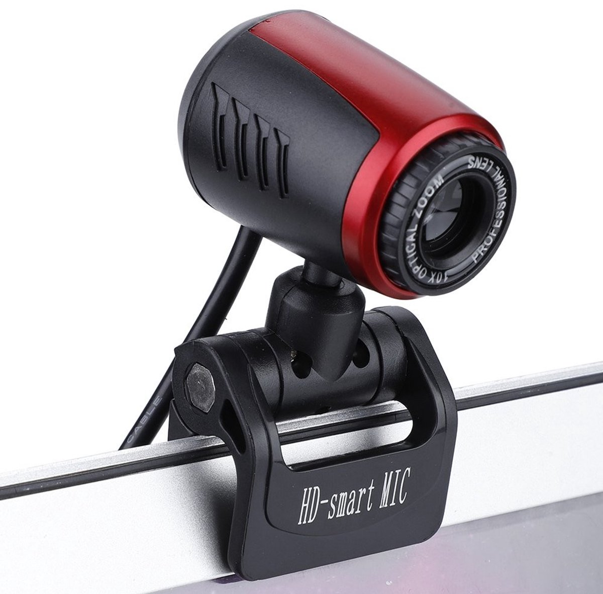 Jhubersproducts - HD Webcam - 16 MP - Ingebouwde Microfoon - Geschikt voor Laptop en Desktop - USB2.0 - Perfect voor Videoconferenties - 360° Beeldhoe
