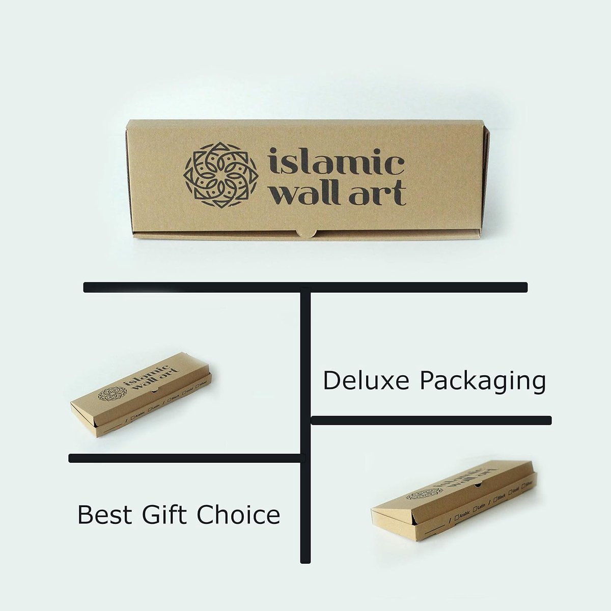 Bismillah Alhamdulillah Tafelblad - Islamitische Decor - Arabisch lettertype - Ramadan Cadeau - Ramadan Decor - Islamitische Decoratie - Eid Cadeau - Housewarming Cadeau - Goud