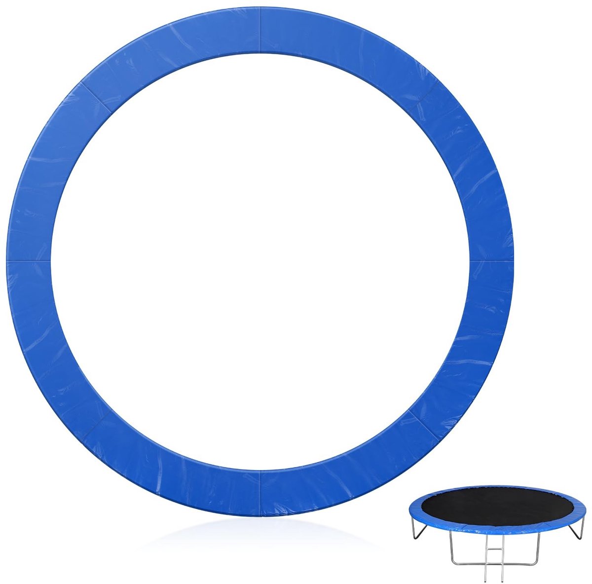 Dailygoods - Trampoline Vervangend Veiligheidskussen - Beschermhoes voor Trampolineveren - Blauw - Waterdicht Accessoire voor Trampolinemat - Geschikt