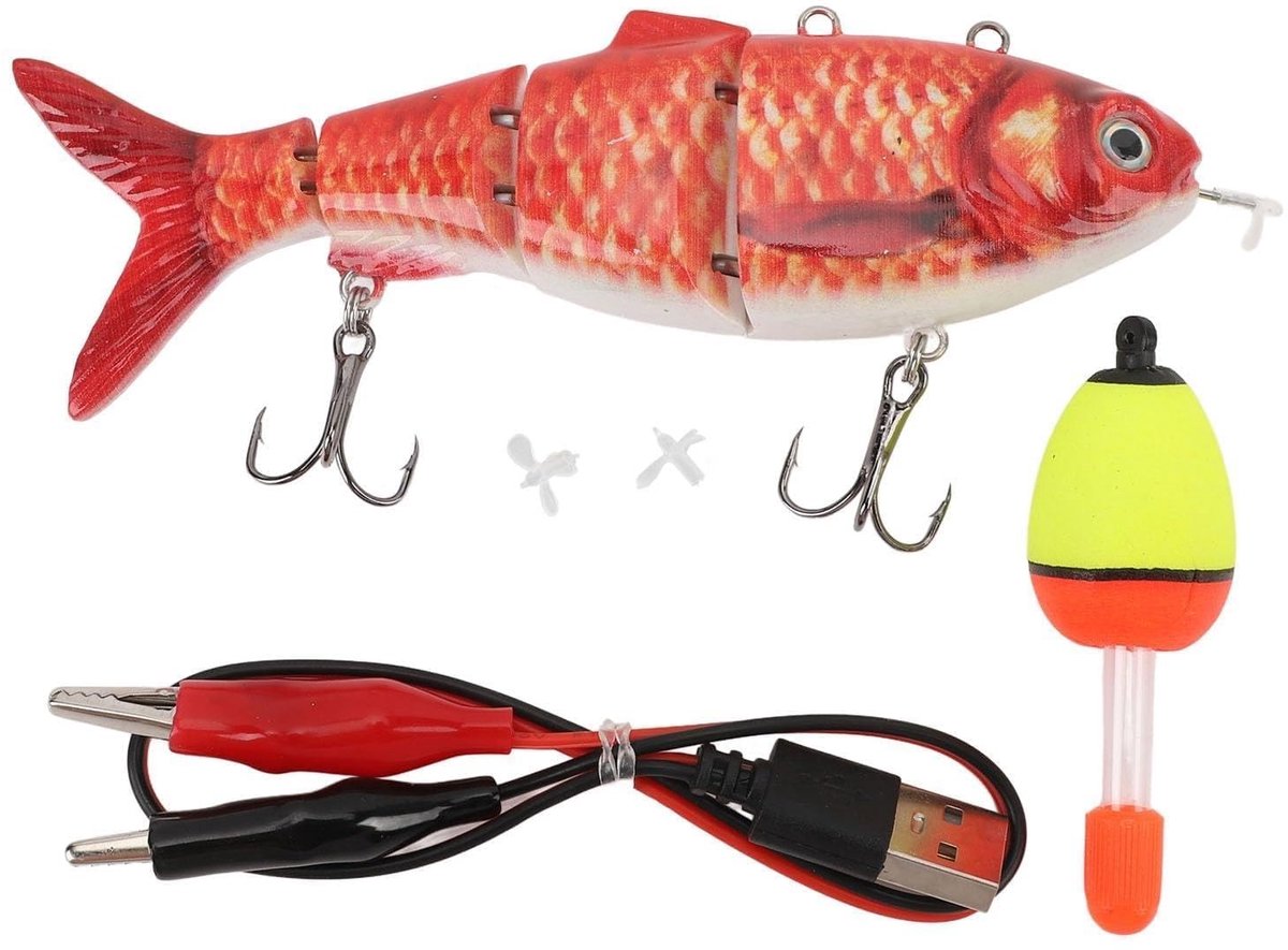 Dailygoods - Robotic Zwemmen Lokmiddel - USB Oplaadbare Multi Jointed Swimbaits - Verstelbare zwemdiepte - LED-licht en Propellers - Effectief vissen