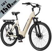 TTGO C7 SE Elektrische Fiets – 648Wh Lithium Accu – Actieradius tot 150 km – 36V 250W Middenmotor – Hydraulische Schijfremmen – 28×2.0 inch Banden – Shimano 9 Versnellingen – Aluminium Frame – LCD Display – Elektrische Stadsfiets– Zandgeel