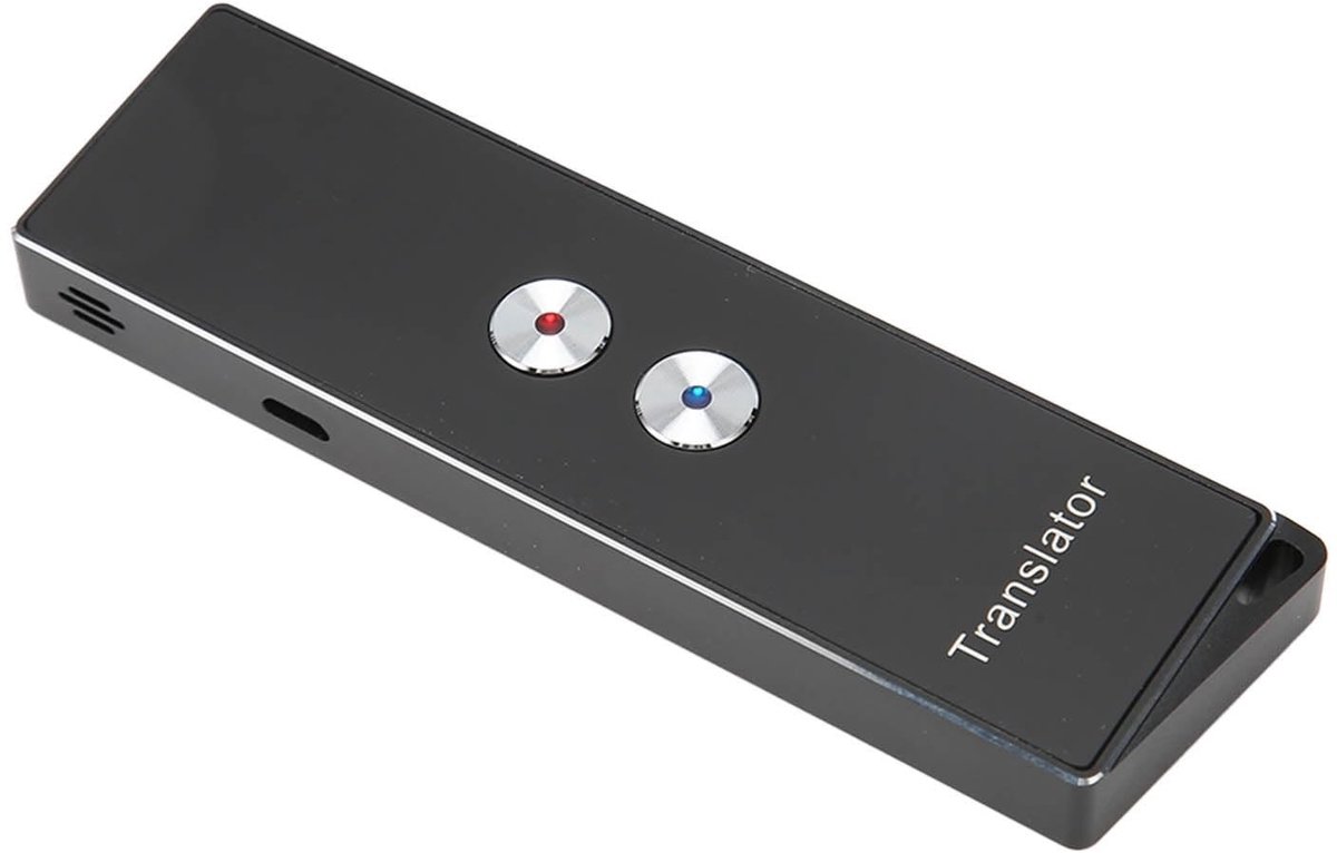 Elzusha - Bluetooth Stemvertaler - Draagbaar Vertaalapparaat - 74 Talen - 70 Accenten - Compact - Ideaal voor reizen - Gebruiksvriendelijk - Geschi...