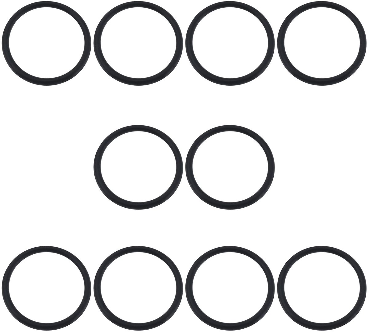 Dailygoods - O-Ringen - 10x Voor Auto Koelvloeistofpijp - 43x3.5mm - Geschikt voor Audi en Seat - Auto Onderdelen - Kwaliteit en Duurzaamheid