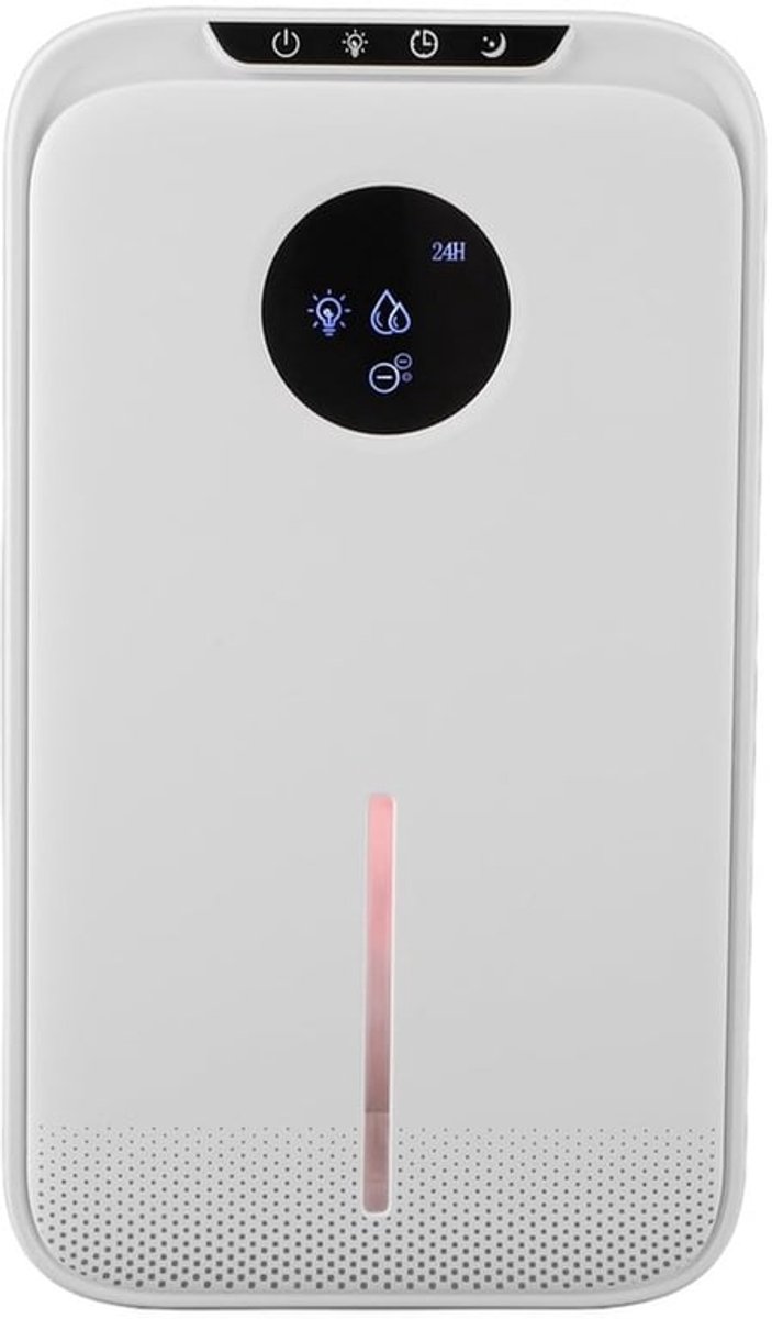 Silent Dehumidifier 800m2 Automatische Afsluiting - 2.5L Water Tank en Nachtlampje