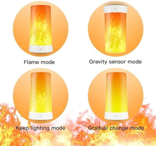Twee sets LED-vlamlampen met afstandsbediening, USB-oplaadbaar, waterdicht, geschikt voor Kerstmis, Halloween, feesten, binnen- en buitengebruik. — afbeelding 2