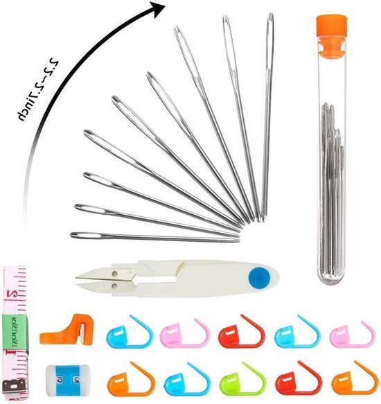 Complete Haaknaalden Set van 12 Stuks, Ergonomische Soft Rubber Handvatten, Ideaal voor Beginners en Gevorderden, Inclusief Pennen Etui (Groen) — afbeelding 2