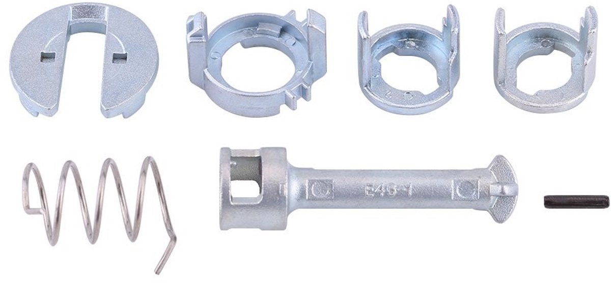 Dailygoods - Deur Slot Reparatie Kit - Hoogwaardige Kwaliteit - Robuust en Duurzaam - Zwart - Deur Accessoires - Ondersteunt Links en Rechts - Inclusi
