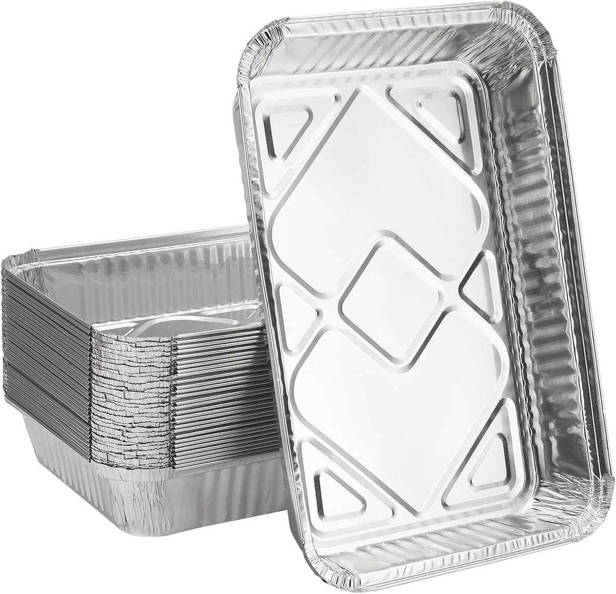 30 Pack Aluminium Bakvormen 32 x 26 x 6cm - Ideaal voor BBQ, Koken, Bakken en Roosteren