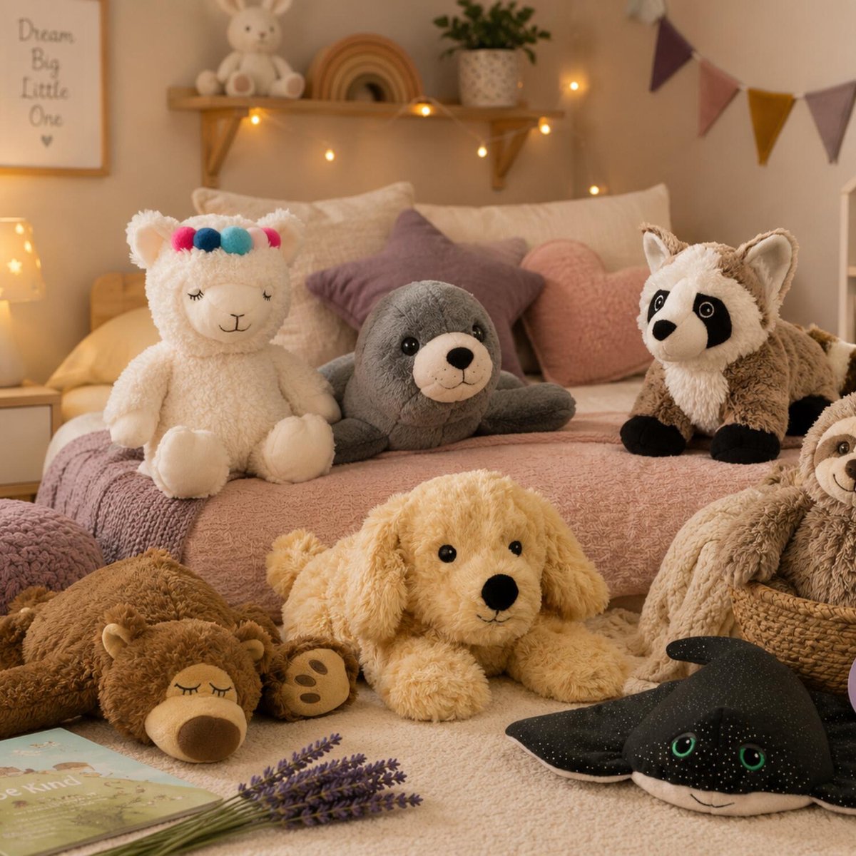 Warmies warmte/magnetron knuffel golden retriever hond - lichtbruin - 33 cm - pittenzak - opwarm knuffel — afbeelding 6
