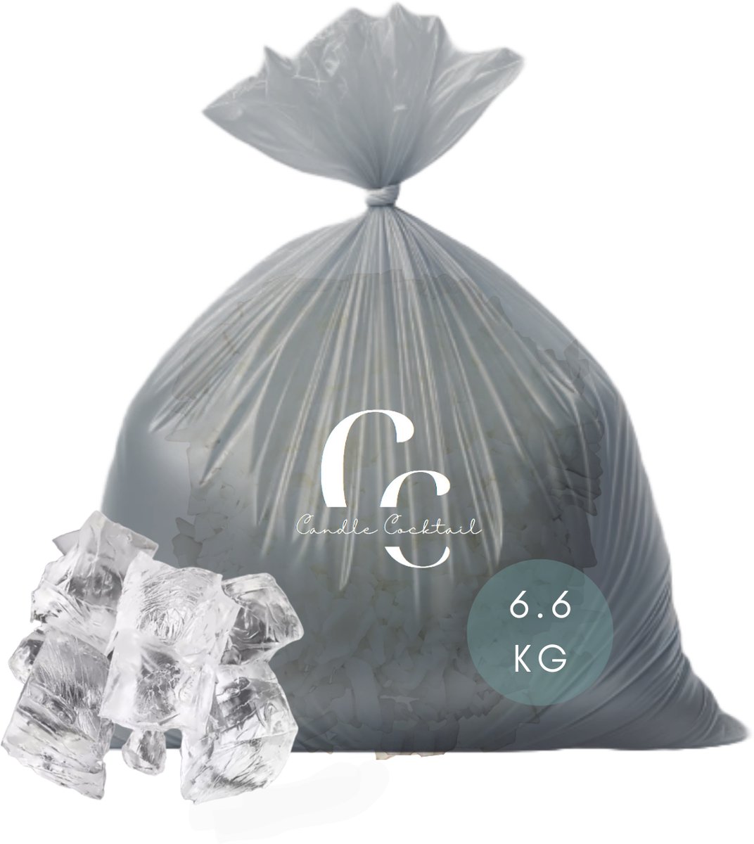 Candle Cocktail Gelwas Transparant 6,6 KG – Heldere Gelwax voor Gelkaarsen – Professionele DIY Kaarsenwas