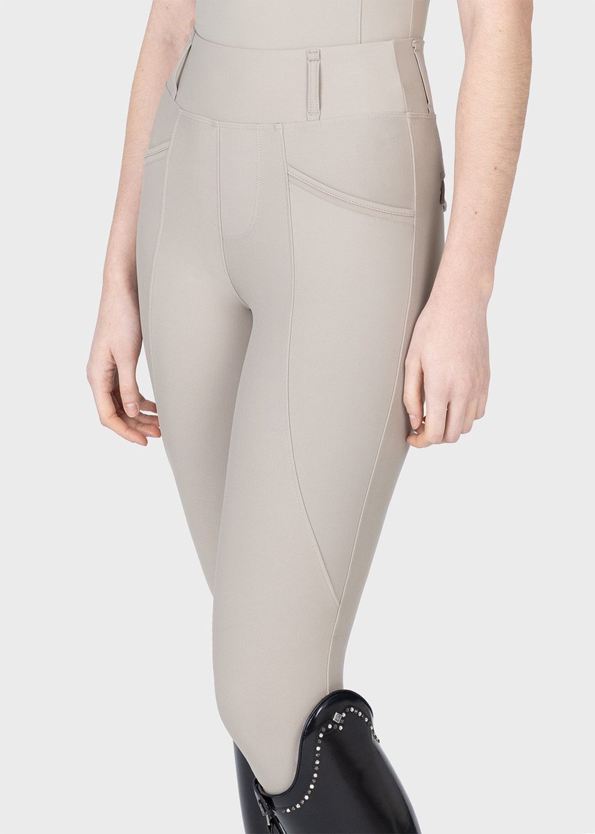 Maximilian Pro Riding Legging Full Grip Dames S Soft taupe