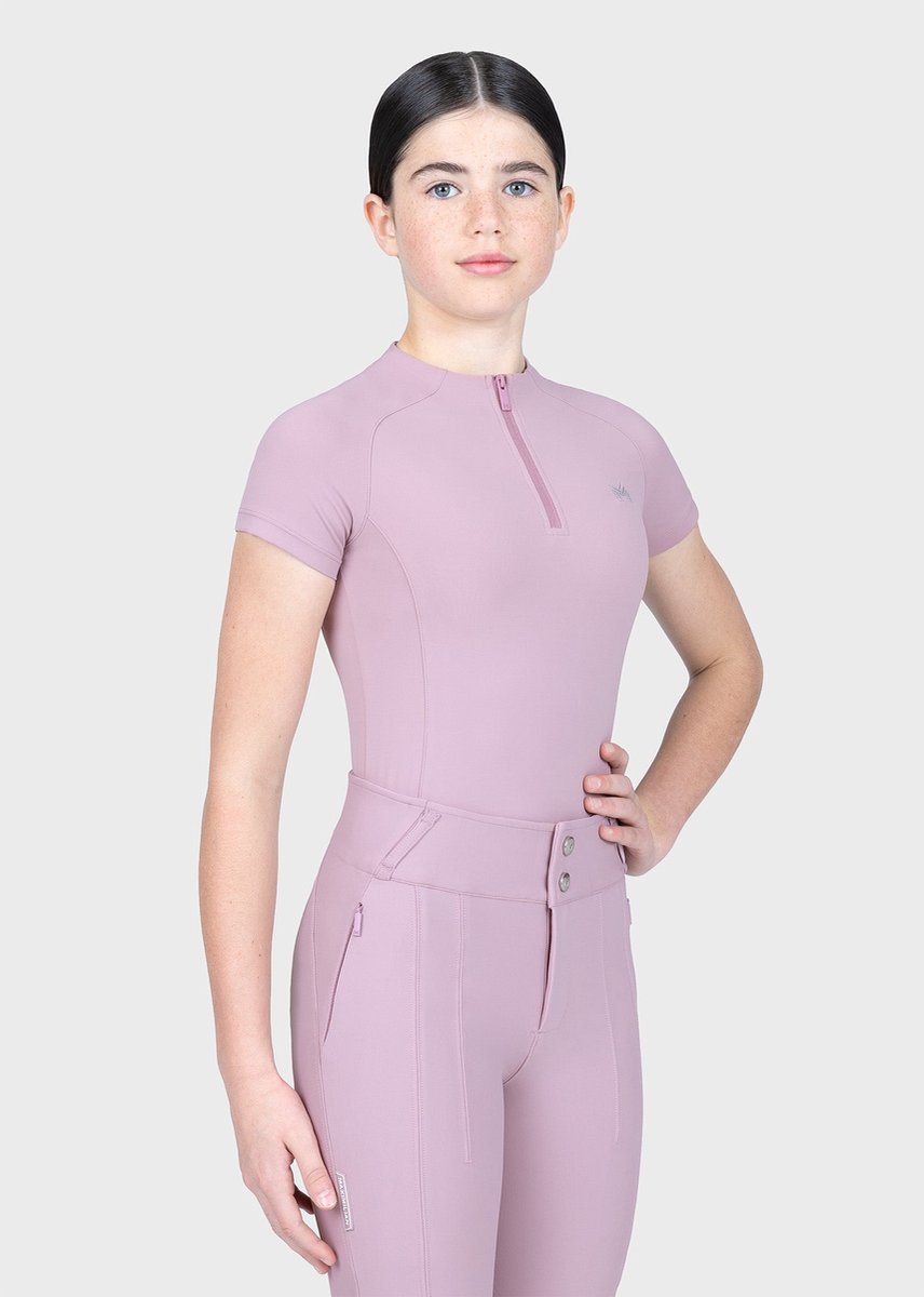 Maximilian YR Nora Short Sleeve Base Layer Kids S Mauve