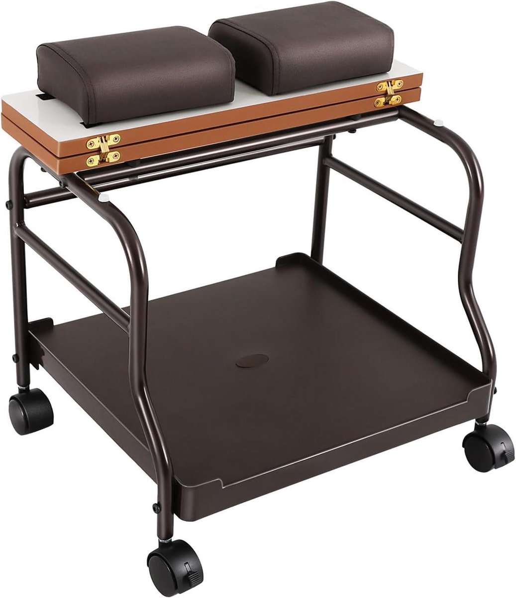 Pedicure Trolley - Voet Spa Kar - Salon Gebruik - Draagbaar Ontwerp - 50x42x47cm - Zwart