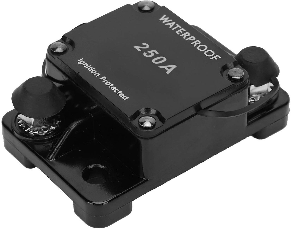Livia home - DC Auto Reset Zekeringhouder - Waterdichte Schakelaar - Automatische beveiliging - 8 x 5 x 3 cm - Overstroom- overspannings- en overbelas