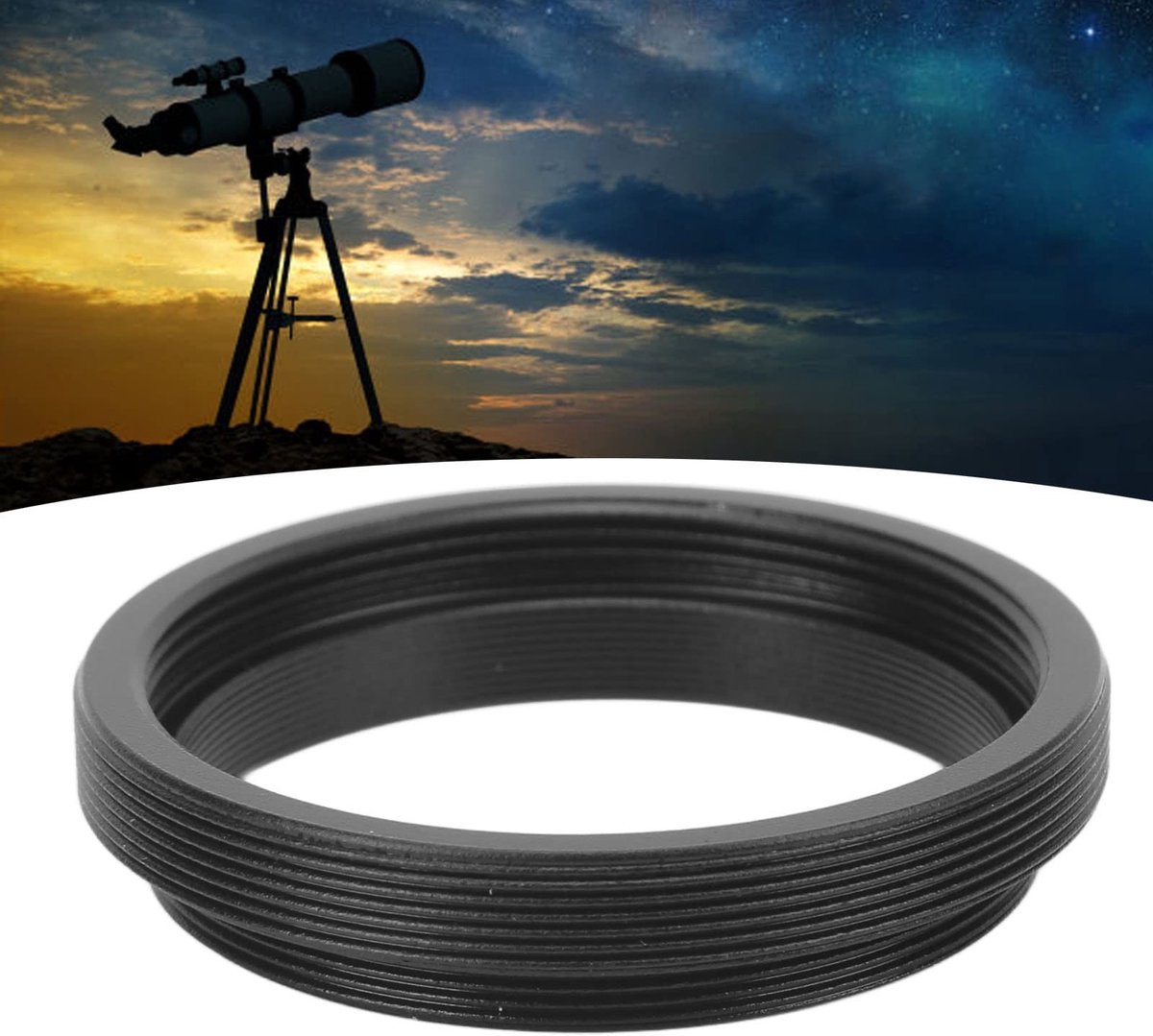 aladdien - Telescoopadapterring - M48 M42 Draad - Eenvoudige Installatie - Aluminiumlegering - Naadloze Verbinding - Geschikt voor Astronomie - Comp..