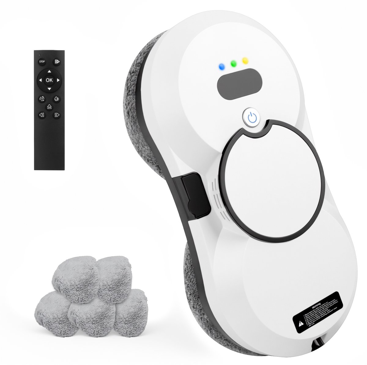 Ericbee-Slim-Ruitenreinigingsrobot-5600Pa/3 reinigingsmodi/intelligente navigatie-1 stuk-Wit