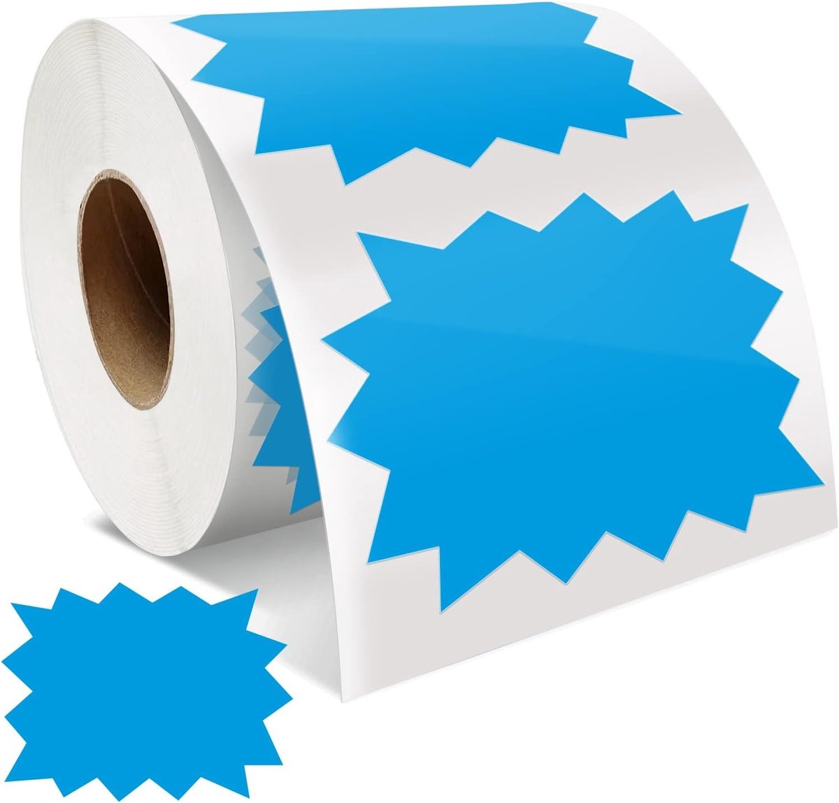 Zelfklevende Prijslabels Blauw 75mm x 100mm - Verwijderbare Waterdichte Stickers voor Verkoop, Supermarkten en Retail - 500 Stuks