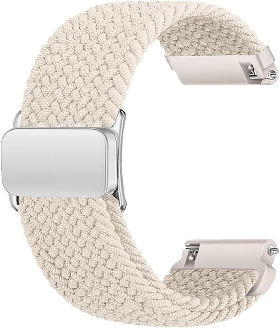 Magnetisch gevlochten horlogebandje 18mm 19mm 20mm 22mm, geschikt voor Garmin, Galaxy en Amazfit horloges, unisex en verstelbaar