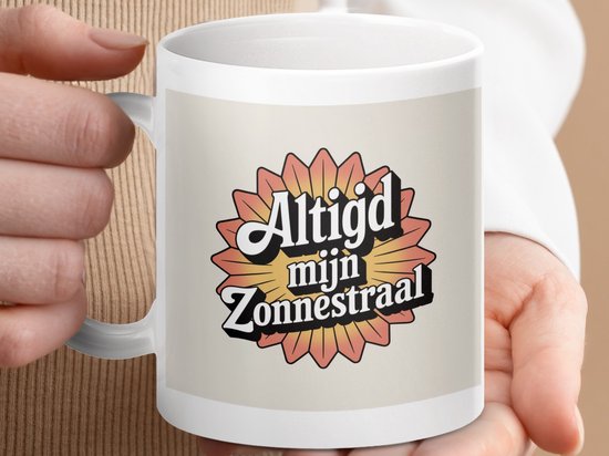 Mok Altijd mijn Zonnestraal, Retro Cadeau, Moederdag Beker, Positieve Vibe Koffiemok, Liefdevol Geschenk voor Haar, Unieke Thee Mok