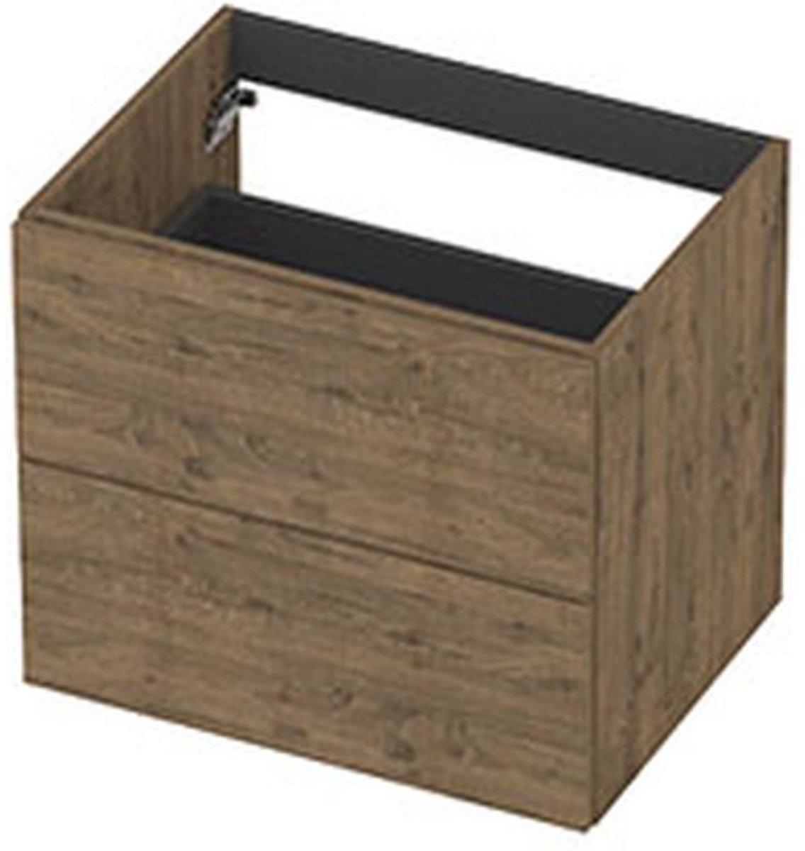 INK - Onderkast 2L Decor Softclose Tbv Greep - 600x450x520 Mm - Naturel Eiken