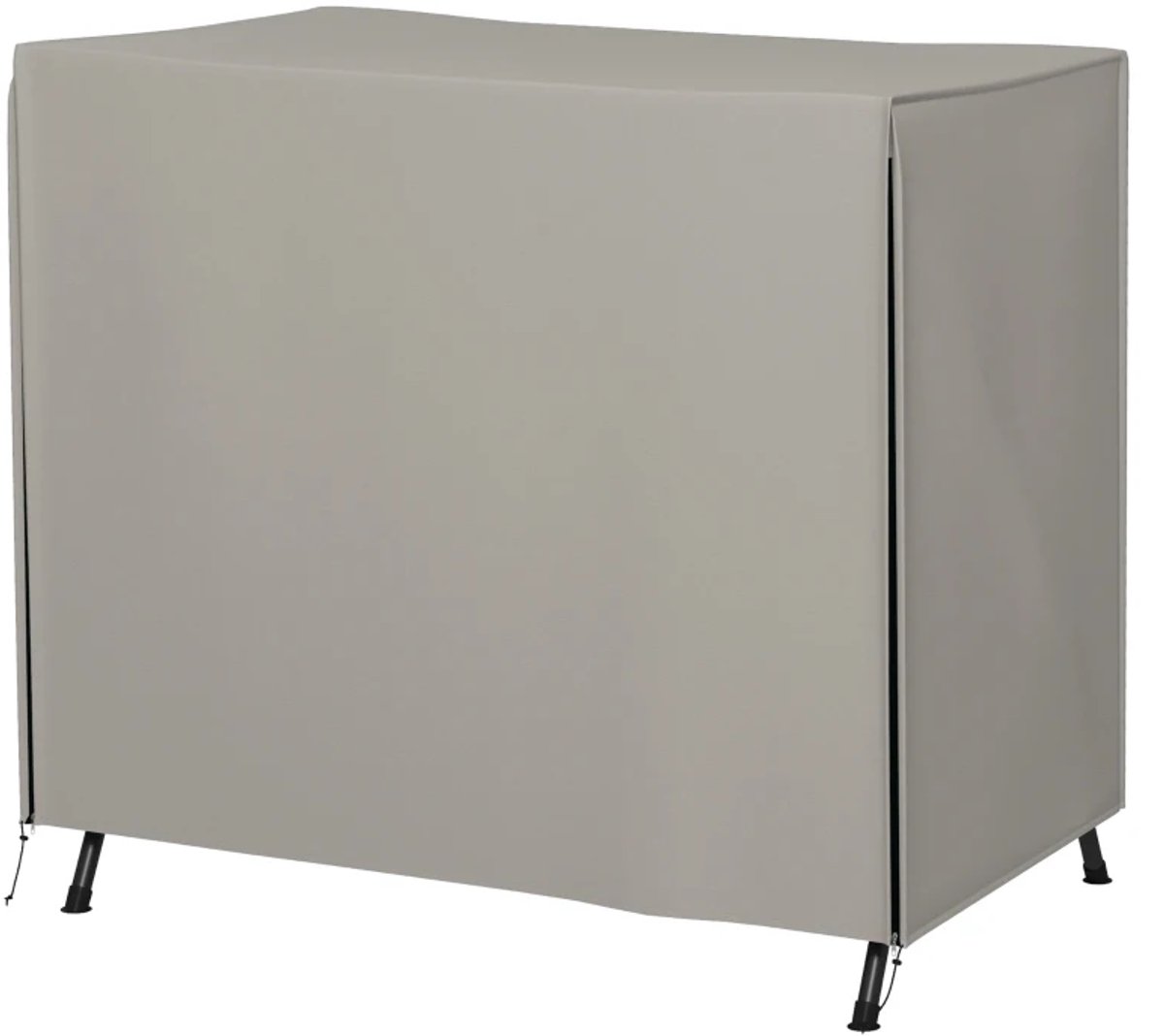 ZYLARO Hollywood Schommelhoes - Beschermhoes voor Tuinschommel - Winterbestendig, Scheurvast, Stofvrij & UV-bestendig- voor Schommelbank, Tuinstoelen - Tuin, Terras, Balkon - 177 x 114 x 152 cm - Grijs