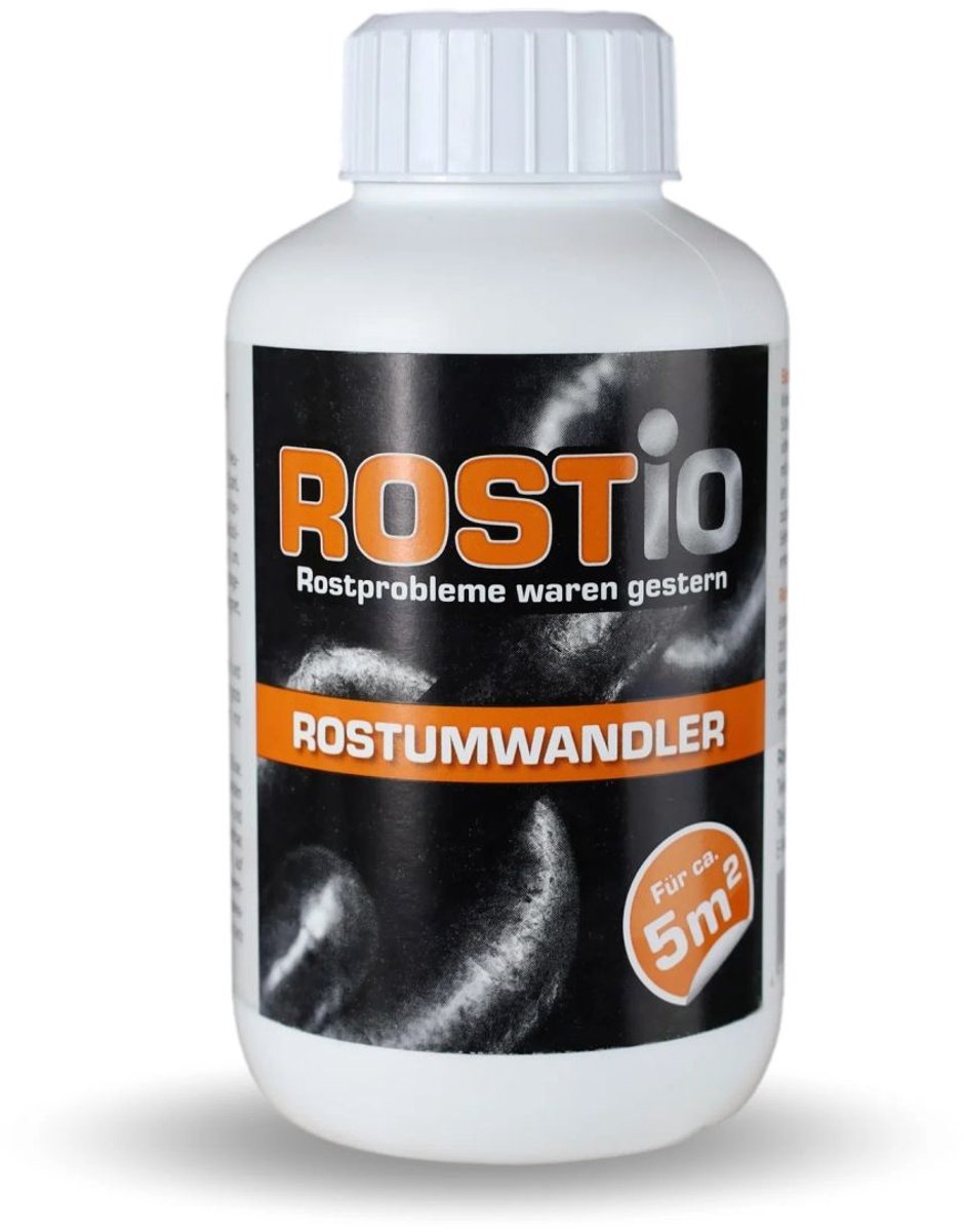 Roestomzetter 250 ml Rostio - Effectieve roestbescherming voor metalen oppervlakken op auto's, fietsen, gereedschappen en hekken, Duurzame corrosiebeschermingsoplossing