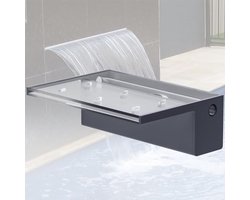 Acryl vijver watervalset 30 cm - Transparante cascade met 20 cm uitloop voor tuin, terras of zwembad - Eenvoudige DIY installatie
