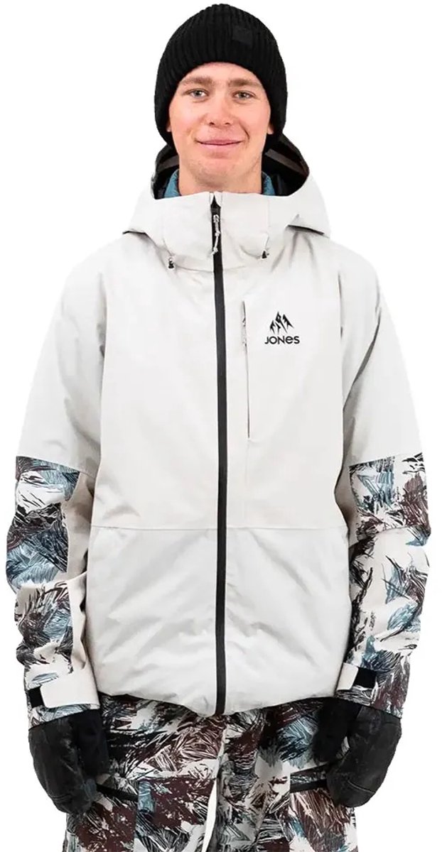 Jones Mtn Surf Recycled Jas Wit L Man