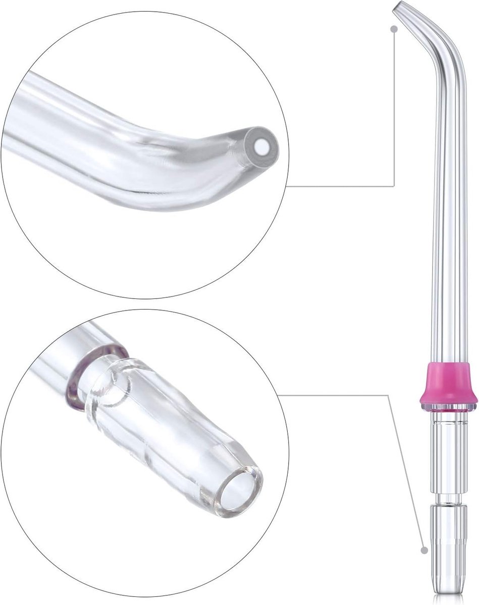 Vervangende Classic Jet Tips voor Tandheelkundige Waterstraal Nozzles - Accessoires voor Waterflossers en Mondirrigatoren (Set van 6) thumbnail 5