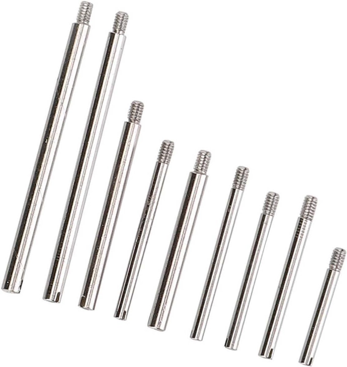 50 Stuks Horlogeband Pin Frictiestang Schroeven Set voor Reparatie, Inclusief Precisieschroevendraaier en Accessoires
