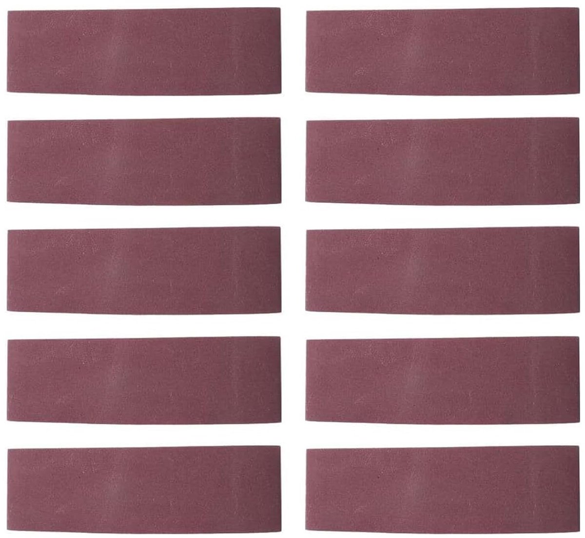 Set van 10 Schuurbanden 533x75mm Aluminium Oxide voor Bandschuurmachine, Korrel 240-1000, Perfect voor Houtbewerking en Metaalbewerking