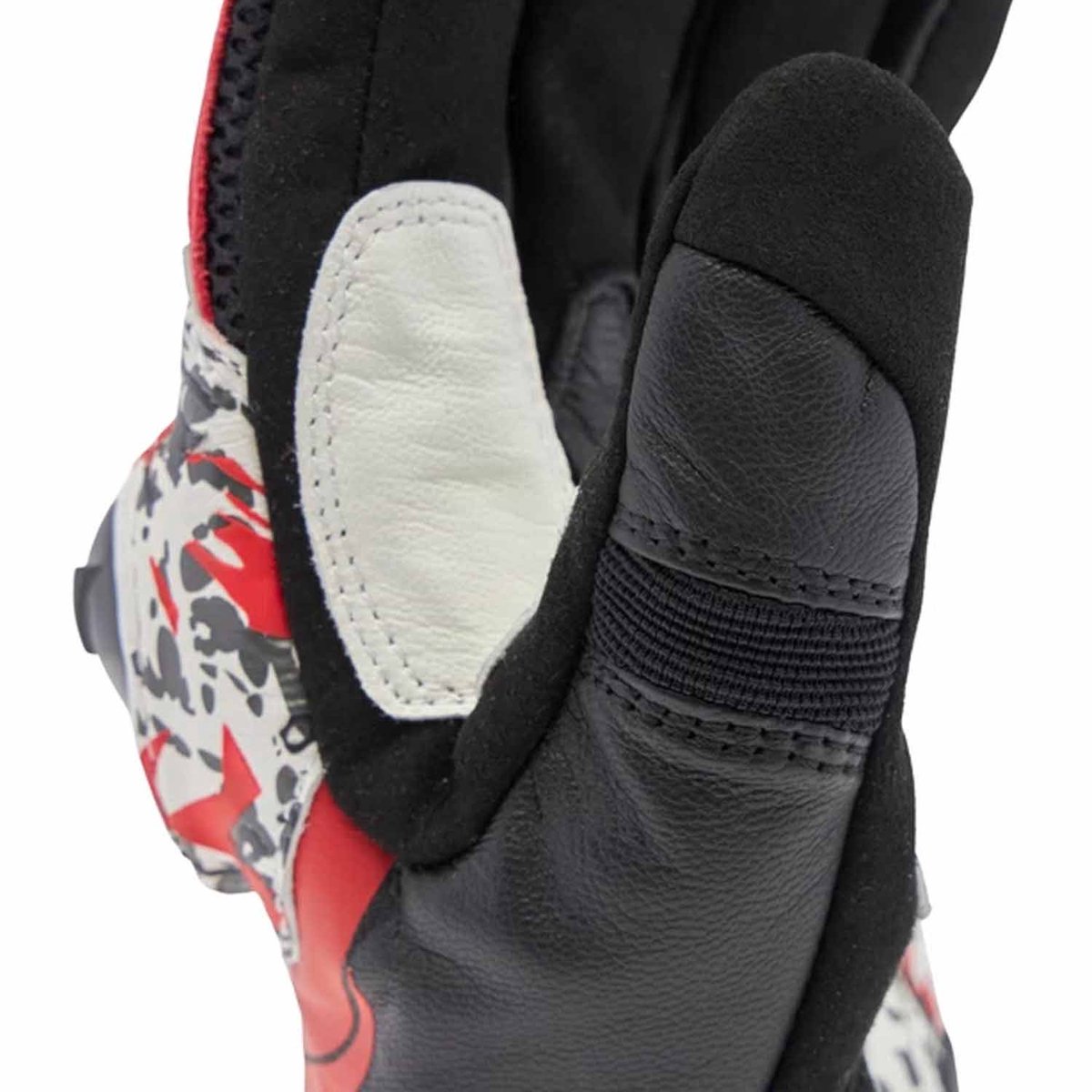 Dainese Mig 3 Unisex Leren Handschoenen Zwart Rood Wit - Maat 2XL - Handschoen – foto 4