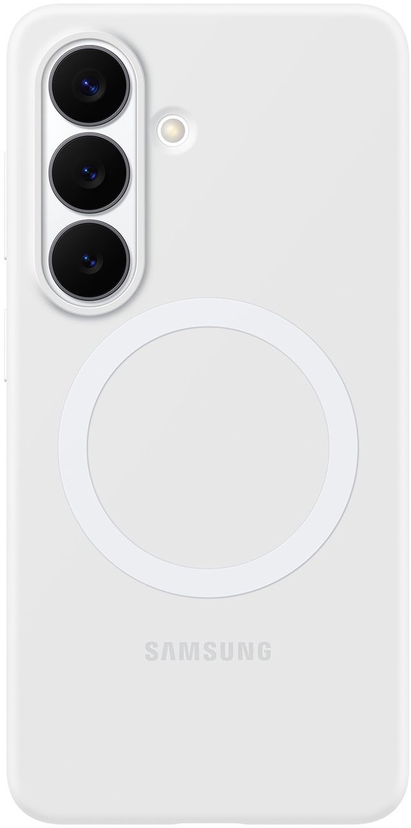 Samsung Galaxy S26 Hoesje - Silicone Magnet Case - Wit