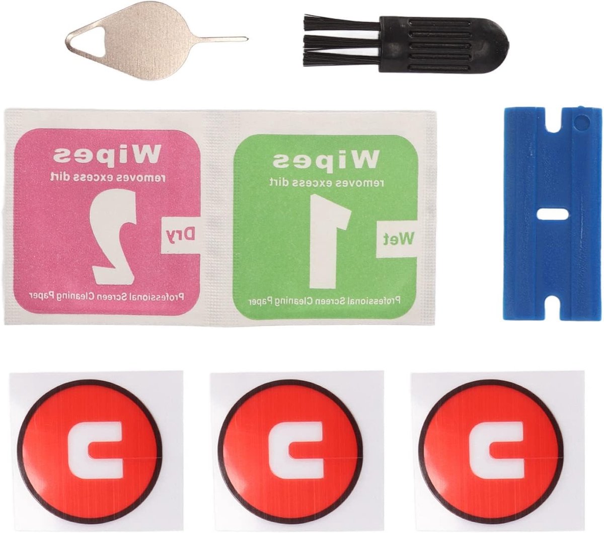 Vervangende Ring Tape voor Achterkant Glas, Reparatieset voor Achterlens met Gereedschap voor Watch Active 2 (3 Stuks) - Inclusief Sealing en Montageaccessoires