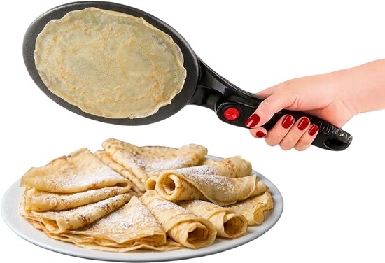 Homestar Elektrische Pancake Maker, Pannenkoeken Maker & Crêpes Maker incl. Mengkom & Garde - 20cm - 700W — afbeelding 4