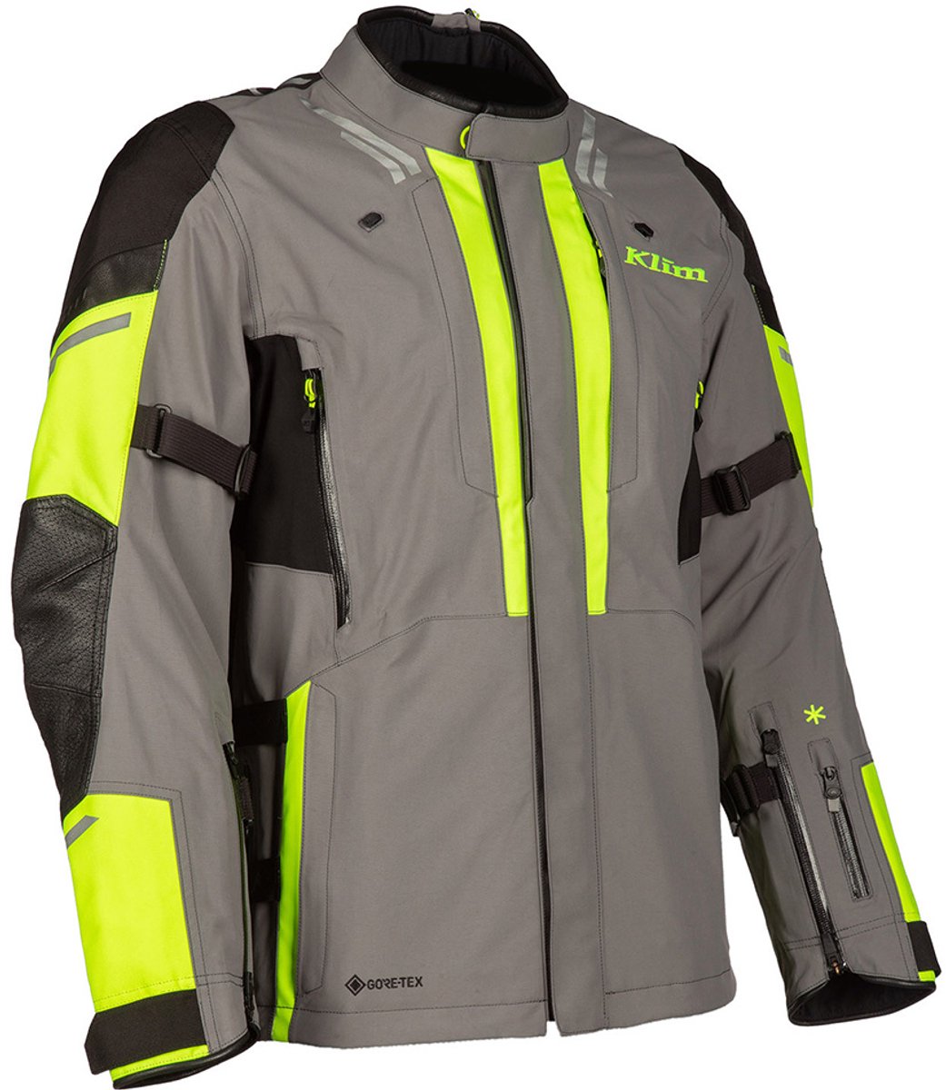 Klim Latitude Jas Castlerock Grijs Hi-Vis Geel - Jas