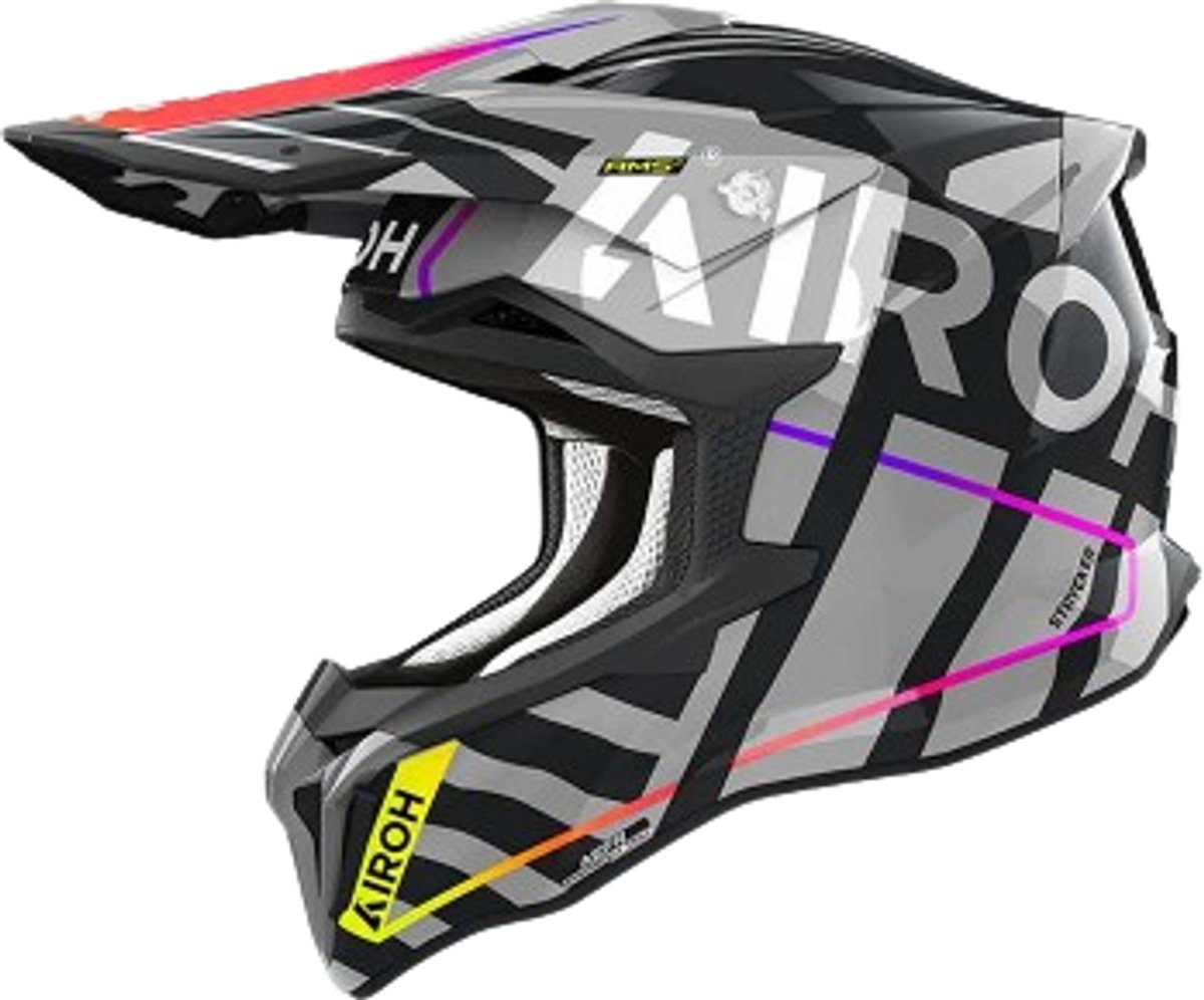 Airoh Strycker Brave Grijs Offroad Helm - Helm