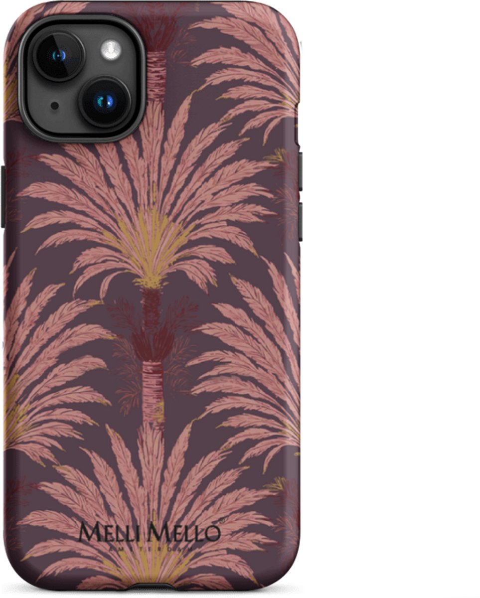 Melli Mello Telefoonhoesje Crimson Palm (Tough Case) - Apple iPhone 15 Plus