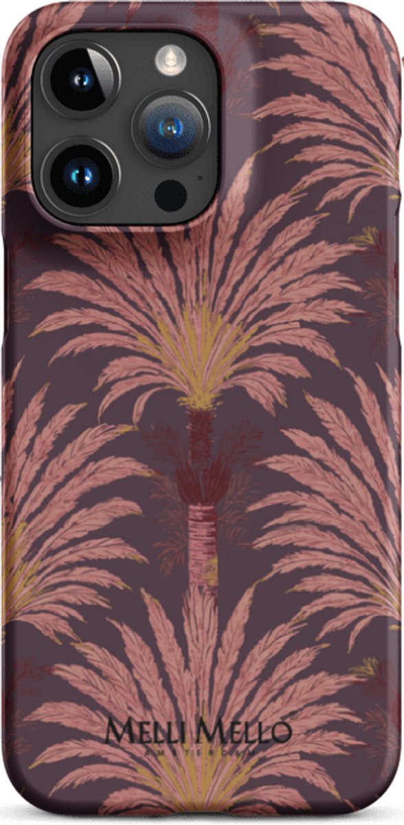 Melli Mello Telefoonhoesje Crimson Palm (Hard Case) - Apple iPhone 15 Pro Max
