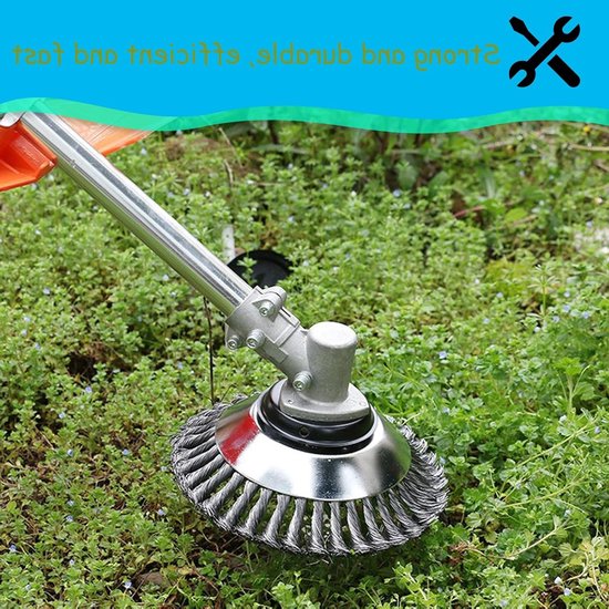 Lawn Mower Head - Weed Brush - Geschikt Voor Gewone En Complexe Terrains Met Veel Stenen En Struiken van Merkloos	 — afbeelding 4