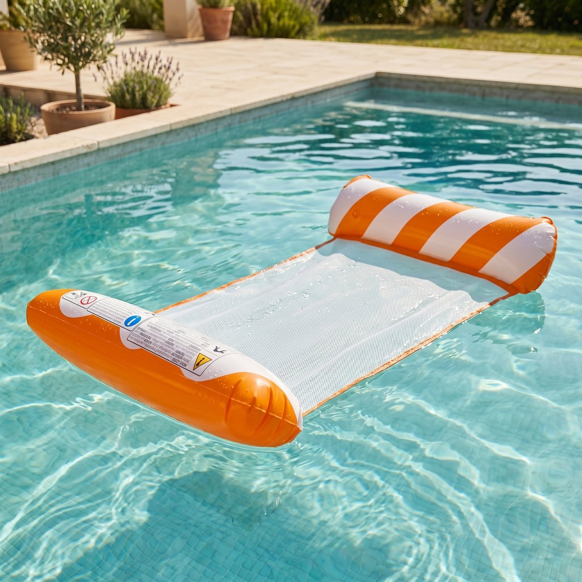 Cheqo® Waterhangmat Opblaasbaar - Zwembad Luchtbed - Opblaasbare Water Hangmat voor Zwembad, Strand en Zee - Drijvend Lounge Luchtbed - Zwembad Ligstoel - Luchtmatras - Pool Float - Waterspeelgoed voor Volwassenen - Opblaasbare Lounger