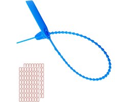 100 Stuks Plastic Anti-Tamper Seals voor Brandblussers, Veiligheidszegels voor Bagage en Zelfsluitende Touwen