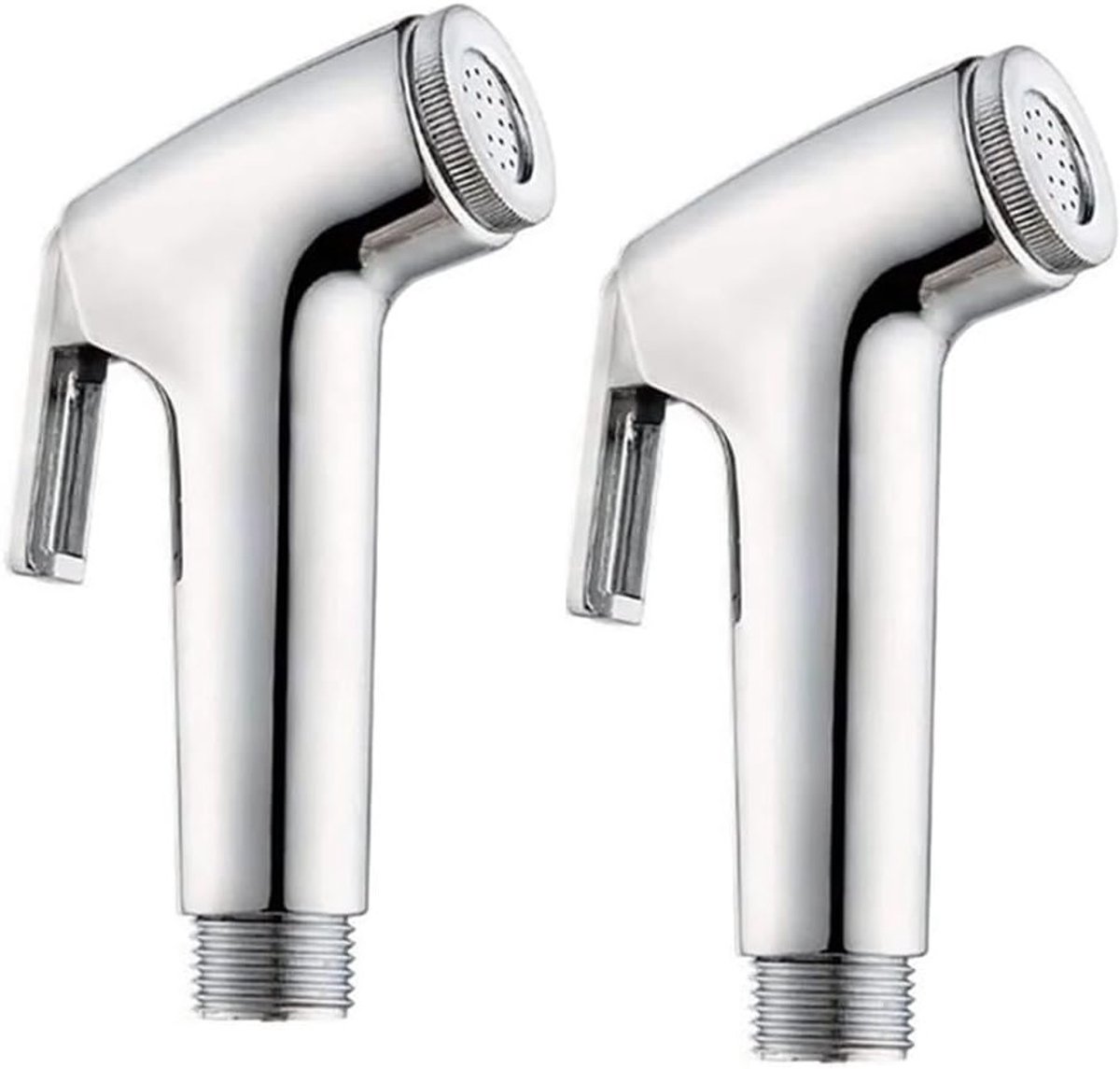 Elkuaie Bidet Sprayer Toilet - 2 Pieces - Voor Persoonlijke Hygiëne En Huisdierenbad - Zilver