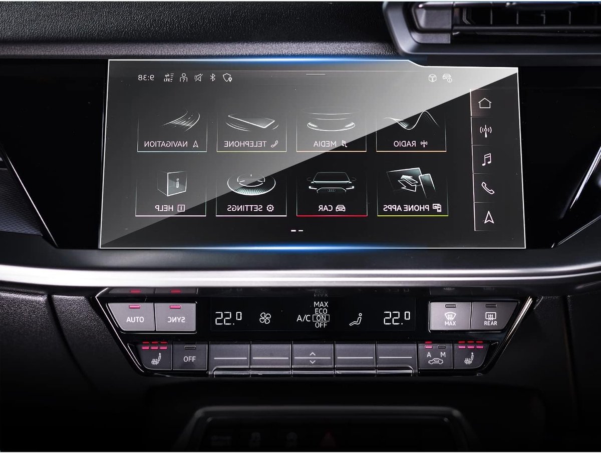 Compatibele Navigatiescherm Bescherming voor Audi A3 8Y (2021-2024) - 10.1 Inch GPS Screen Protector, Krasbestendig, Antivingerafdruk en Versterkt Glas